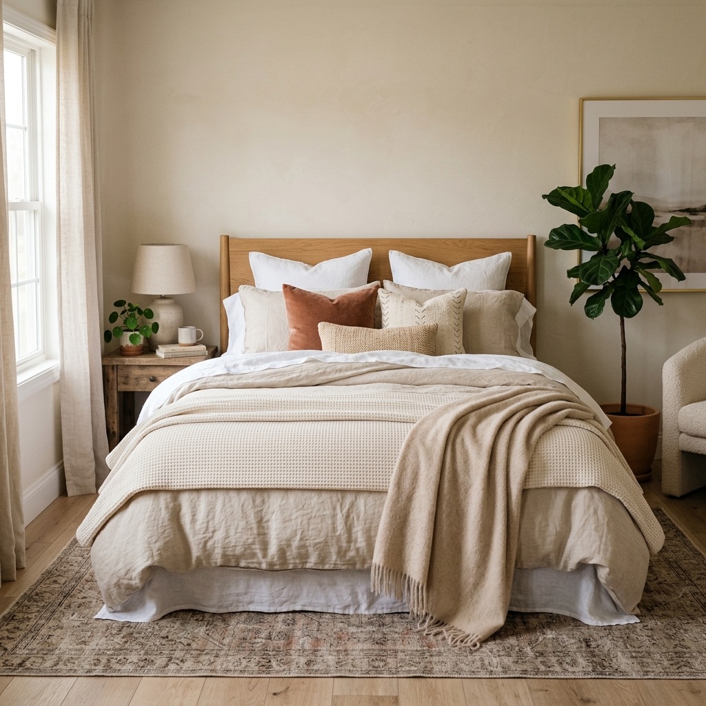 15 Trending Bedroom Ideas That Will Instantly Make Your Space Feel Like a Pinterest Dream 6 Layered Bedding
