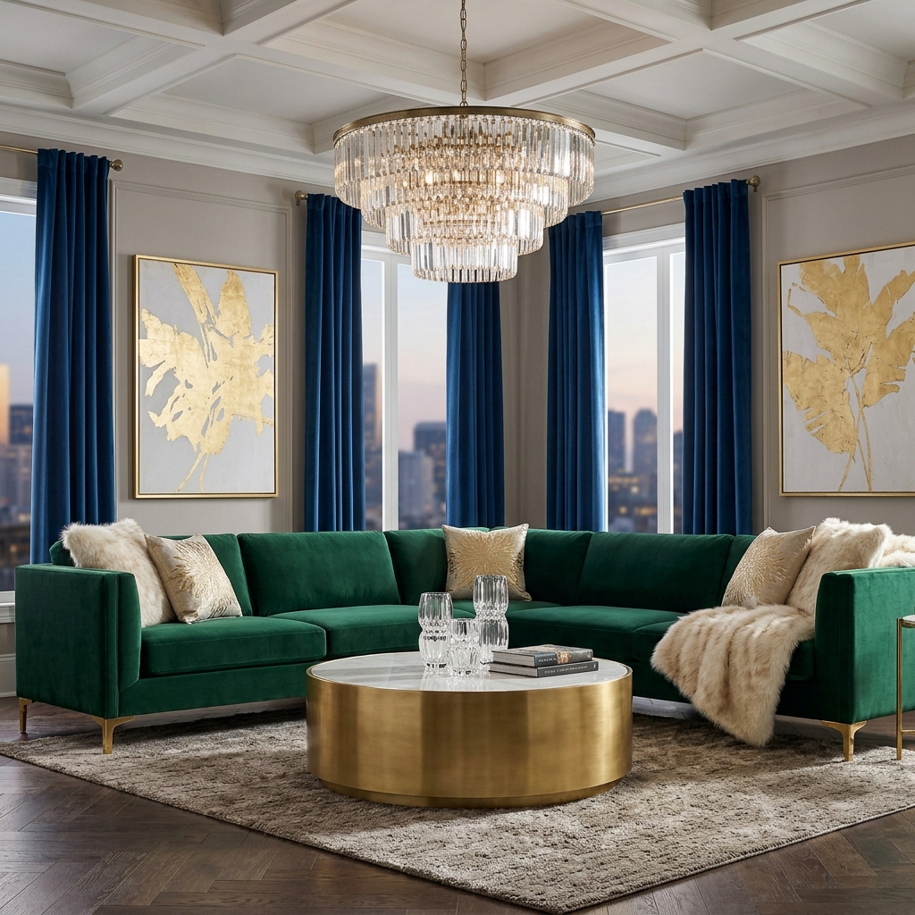 Luxe Glam Living Room