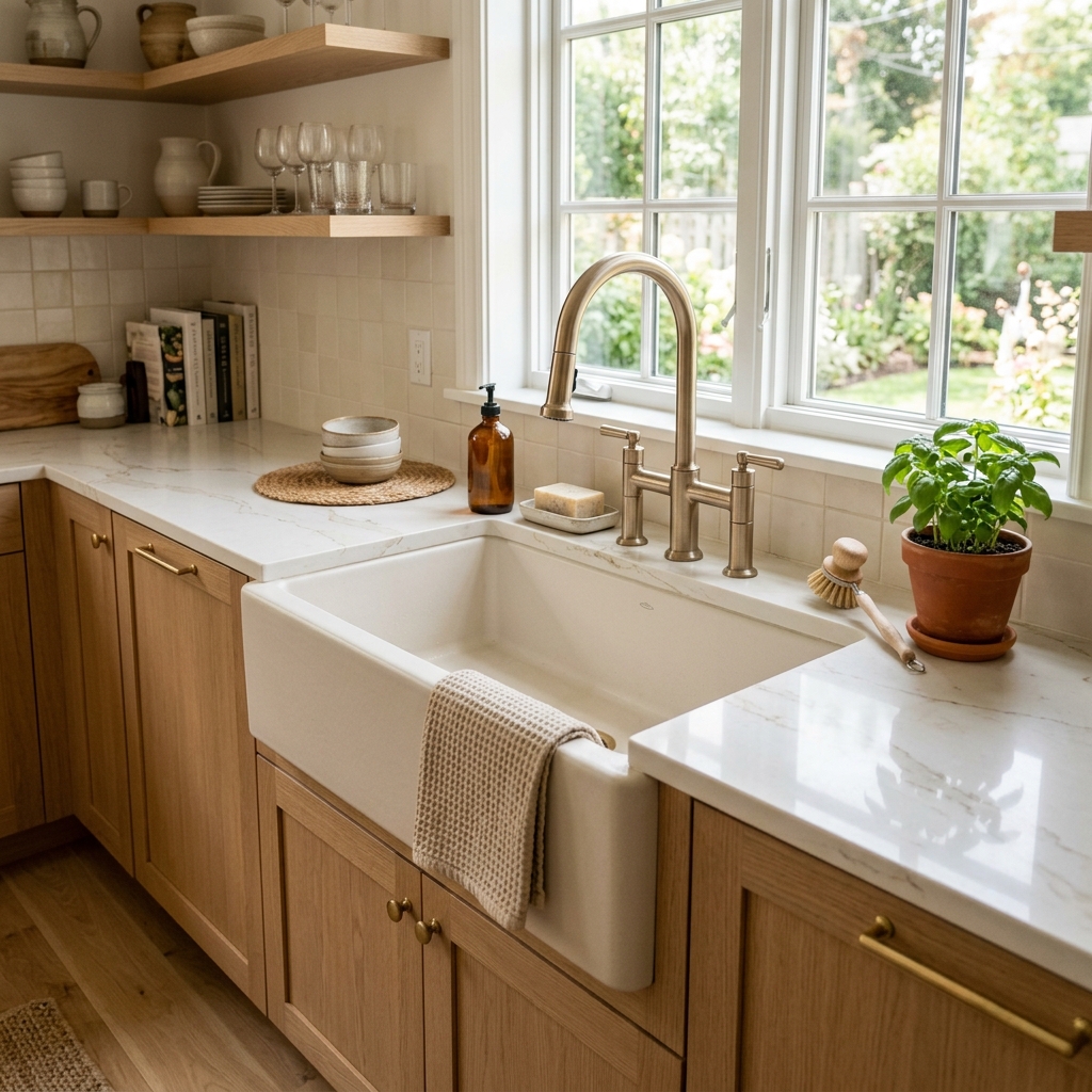 Matte Finish Sink for Soft Elegance