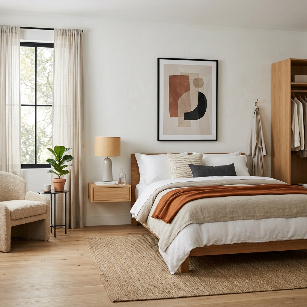 15 Trending Bedroom Ideas That Will Instantly Make Your Space Feel Like a Pinterest Dream 14 Minimal Clutter Maximum Style