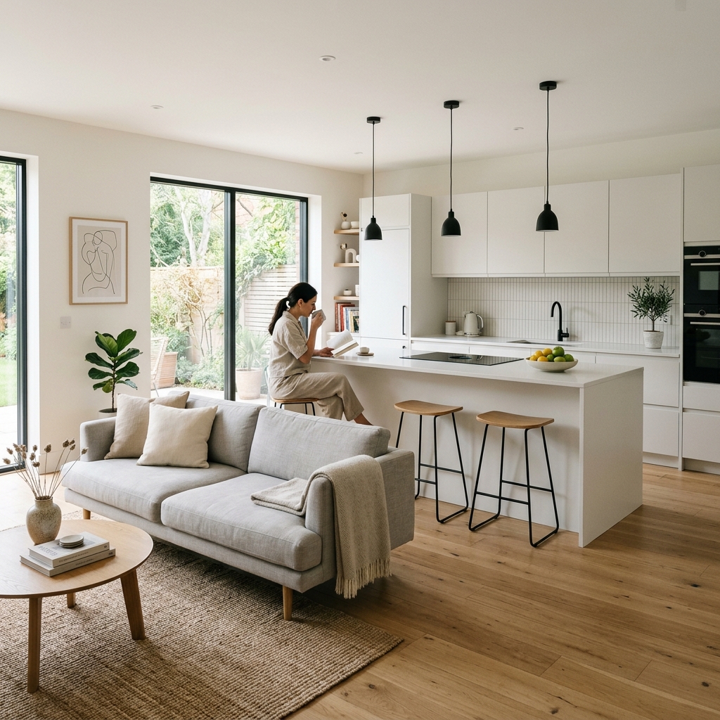 14 Open Plan Kitchen Living Room Ideas That Will Make Your Home Look Straight Out of Pinterest 11 Minimalist Vibes