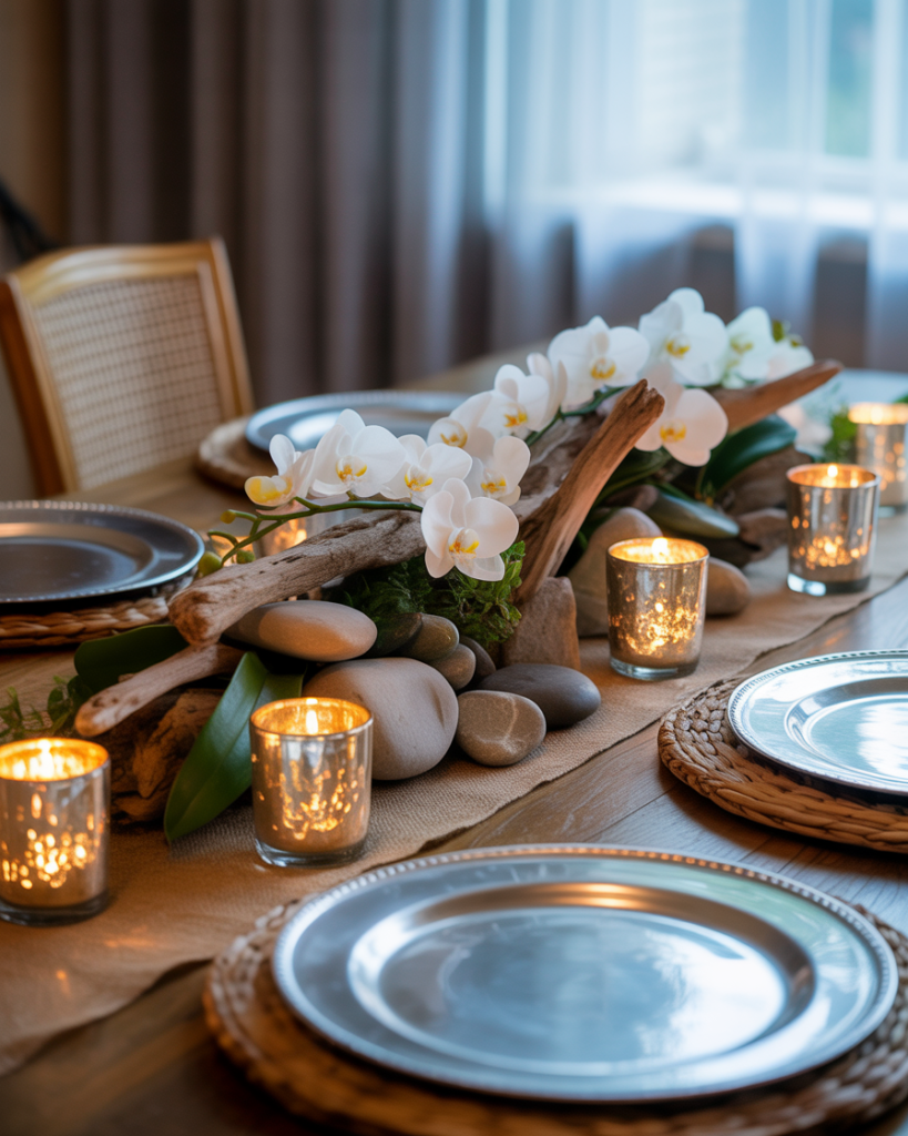 15 Dining Room Table Centerpiece Ideas That Will Instantly Make Your Space Look Expensive (Without Actually Being Expensive) 16 Mixed Textures Magic