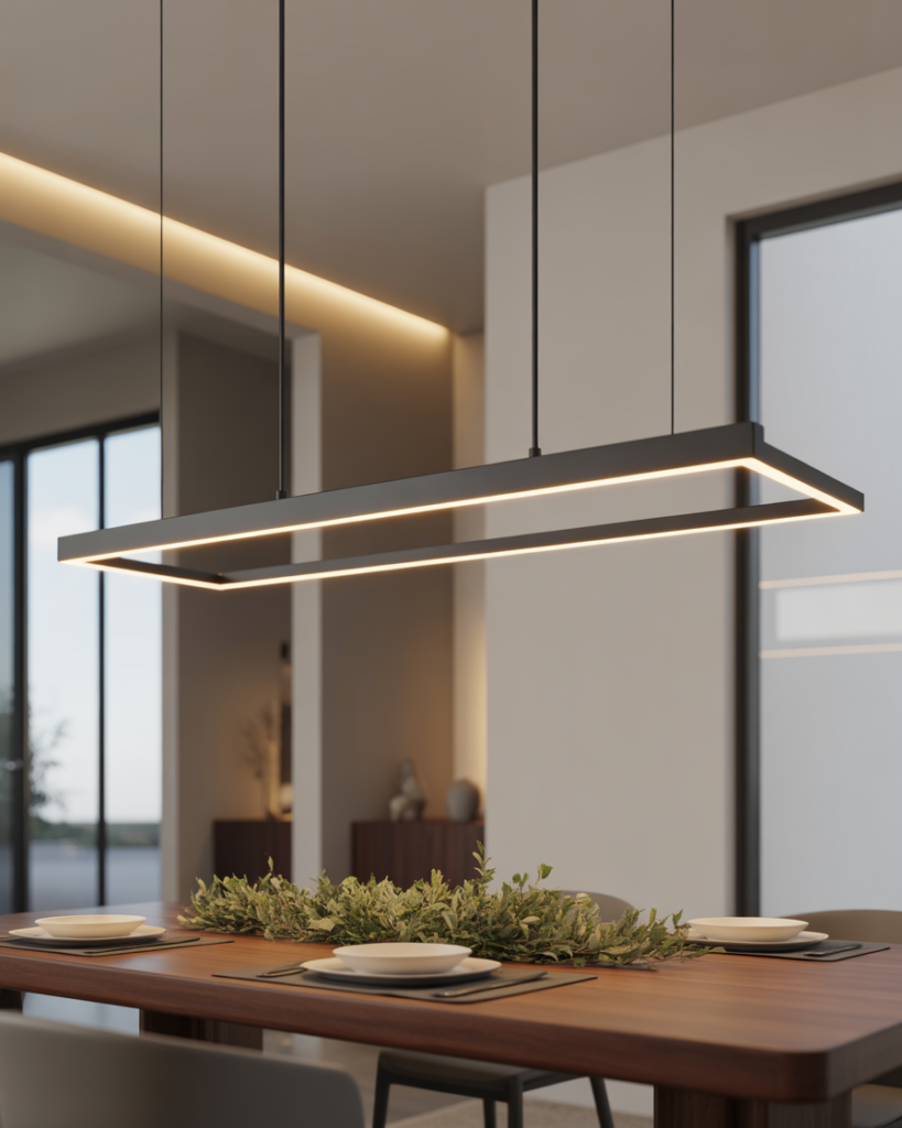 14 Dining Room Light Fixtures That Instantly Upgrade Your Space (And Yes, You’ll Want Them All ) 3 Modern Linear Pendant