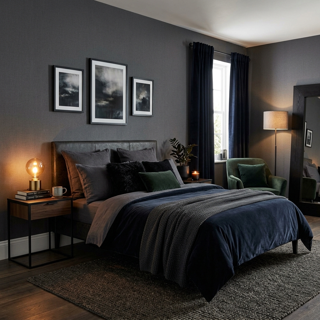 15 Trending Bedroom Ideas That Will Instantly Make Your Space Feel Like a Pinterest Dream 5 Moody Dark Aesthetic