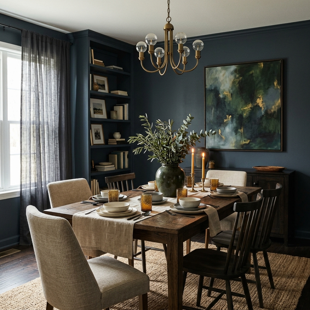 15 Dining Room Decor Ideas That Will Instantly Make Your Space Look Expensive (Without Actually Being Expensive) 10 Moody Paint Colors for Instant Drama