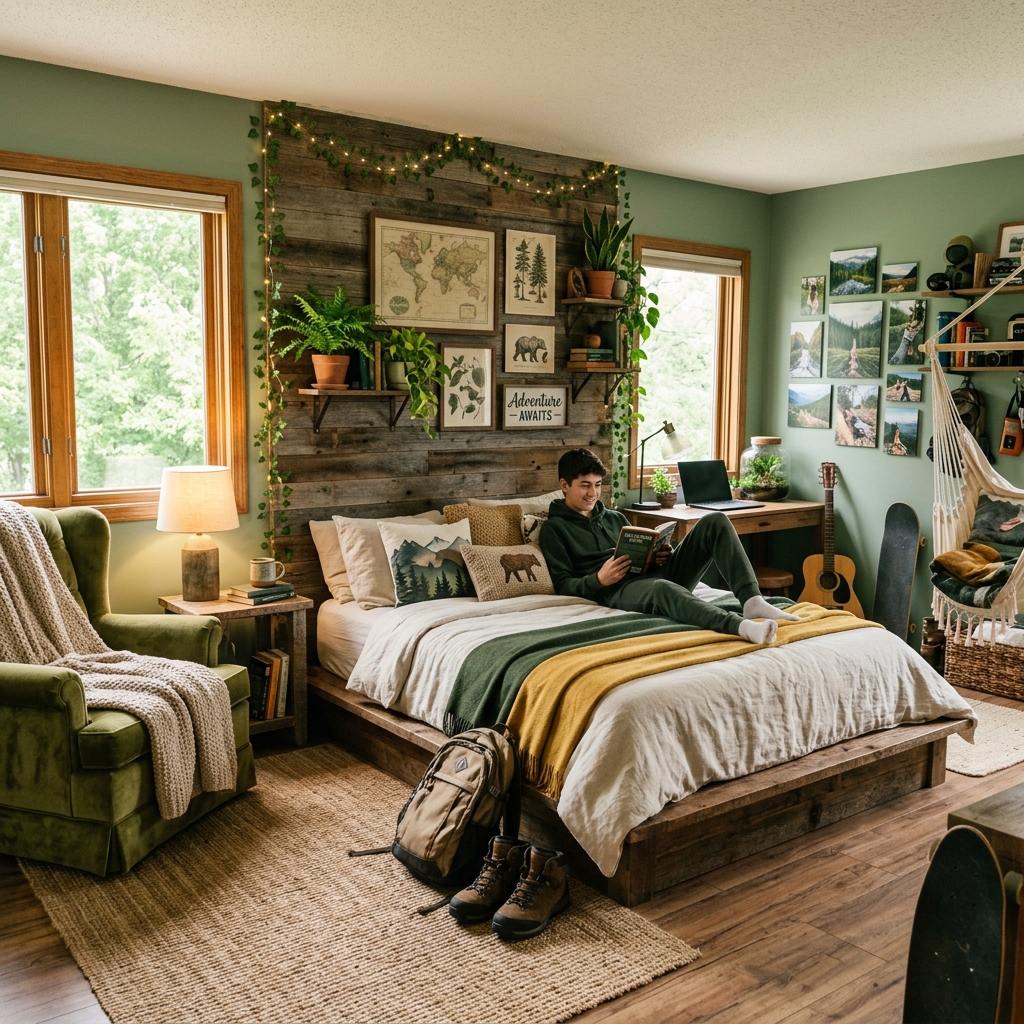 15 Boys Bedroom Ideas That Are Seriously Cool (and Low-Key Genius) 6 Nature Inspired Chill Room