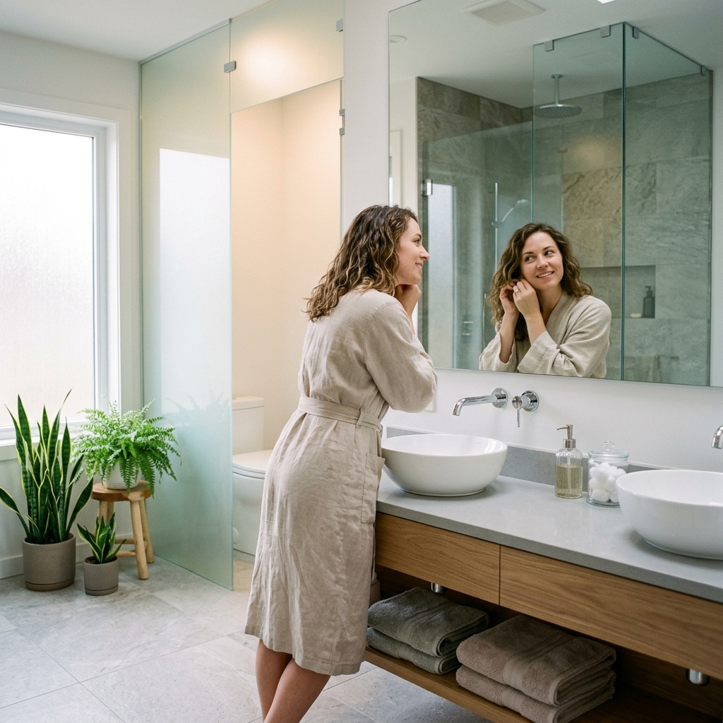 15 Neutral Bathroom Ideas That Feel Like a Spa (But Totally Livable) 16 Neutral Glass Elements