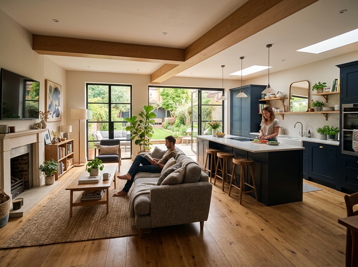 Open Plan Kitchen Living Room