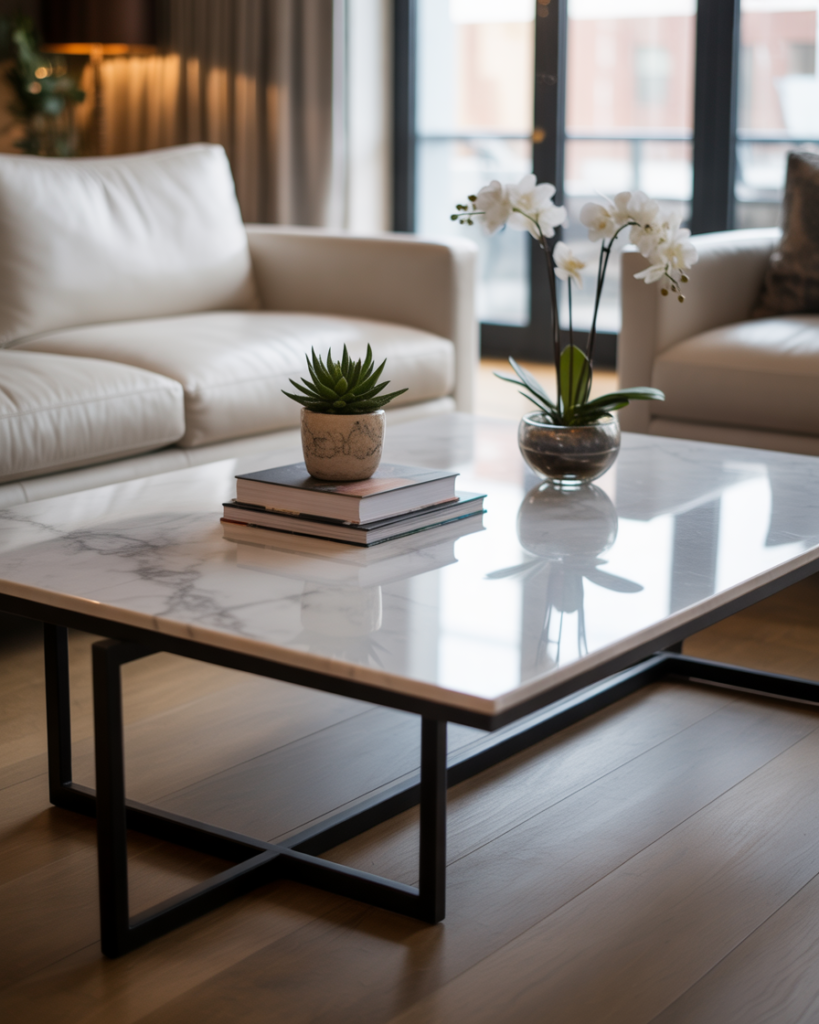 13 Living Room Center Table Ideas That’ll Instantly Upgrade Your Space (Yes, Even Yours) 5 Ottoman as a Center Table
