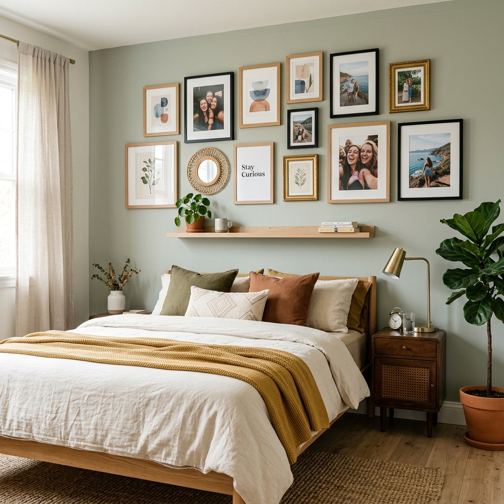 15 Trending Bedroom Ideas That Will Instantly Make Your Space Feel Like a Pinterest Dream 16 Personal Gallery Wall