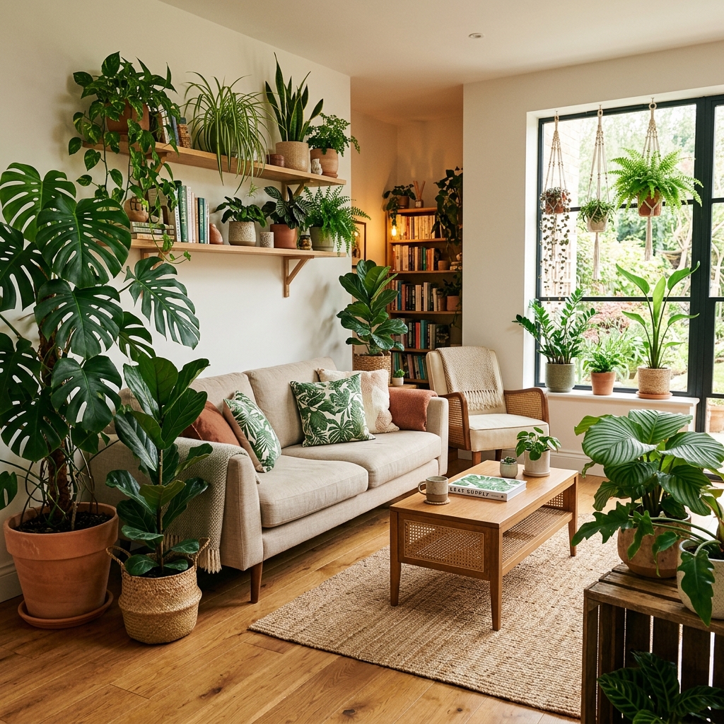 15 Living Room Decor Ideas That Will Instantly Make Your Space Look Designer-Level (Without Trying Too Hard) 7 Plants Plants and More Plants 1
