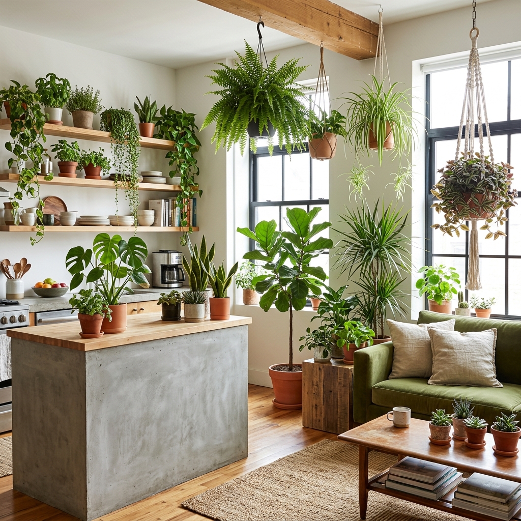 14 Open Plan Kitchen Living Room Ideas That Will Make Your Home Look Straight Out of Pinterest 14 Plants Plants and More Plants