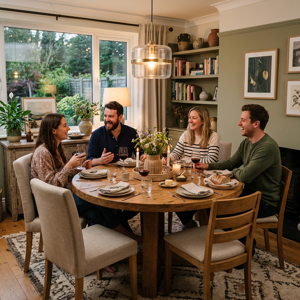 Round Table for Cozy Conversations