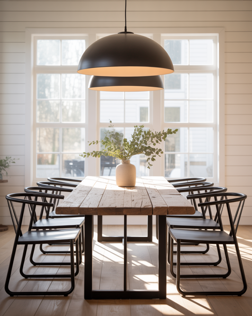 14 Modern Farmhouse Dining Room Ideas That Feel Straight Out of a Pinterest Dream (But Totally Livable) 8 Rustic Meets Modern Minimalism
