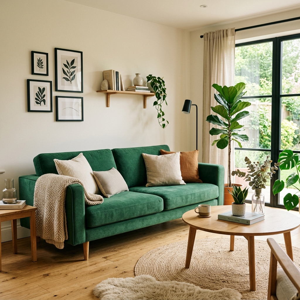 14 Green Couch Living Room Ideas That’ll Instantly Make Your Space Look Designer-Level Chic 12 Scandinavian Simplicity