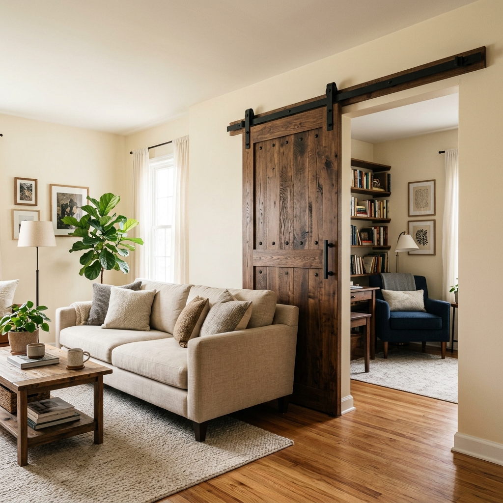 15 Living Room Divider Ideas That Will Instantly Upgrade Your Space (And Yes, You’ll Want Them All) 10 Sliding Barn Door Divider