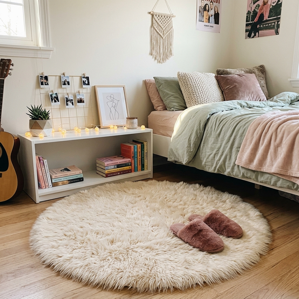 15 Teen Girl Bedroom Ideas That Will Instantly Upgrade Your Space (And Yes, You’ll Want Them All) 9 Soft Rug