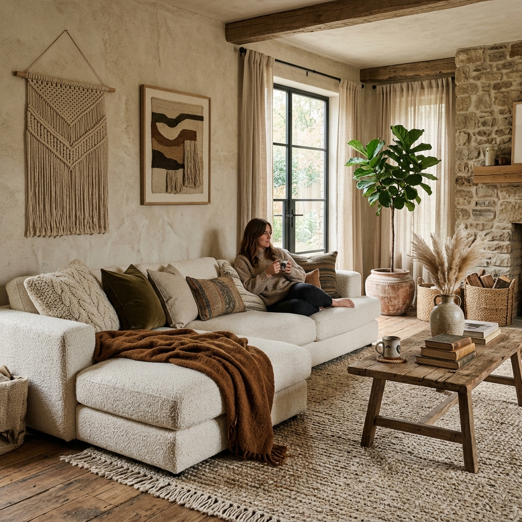15 Living Room Decor Ideas That Will Instantly Make Your Space Look Designer-Level (Without Trying Too Hard) 13 Texture Over Everything
