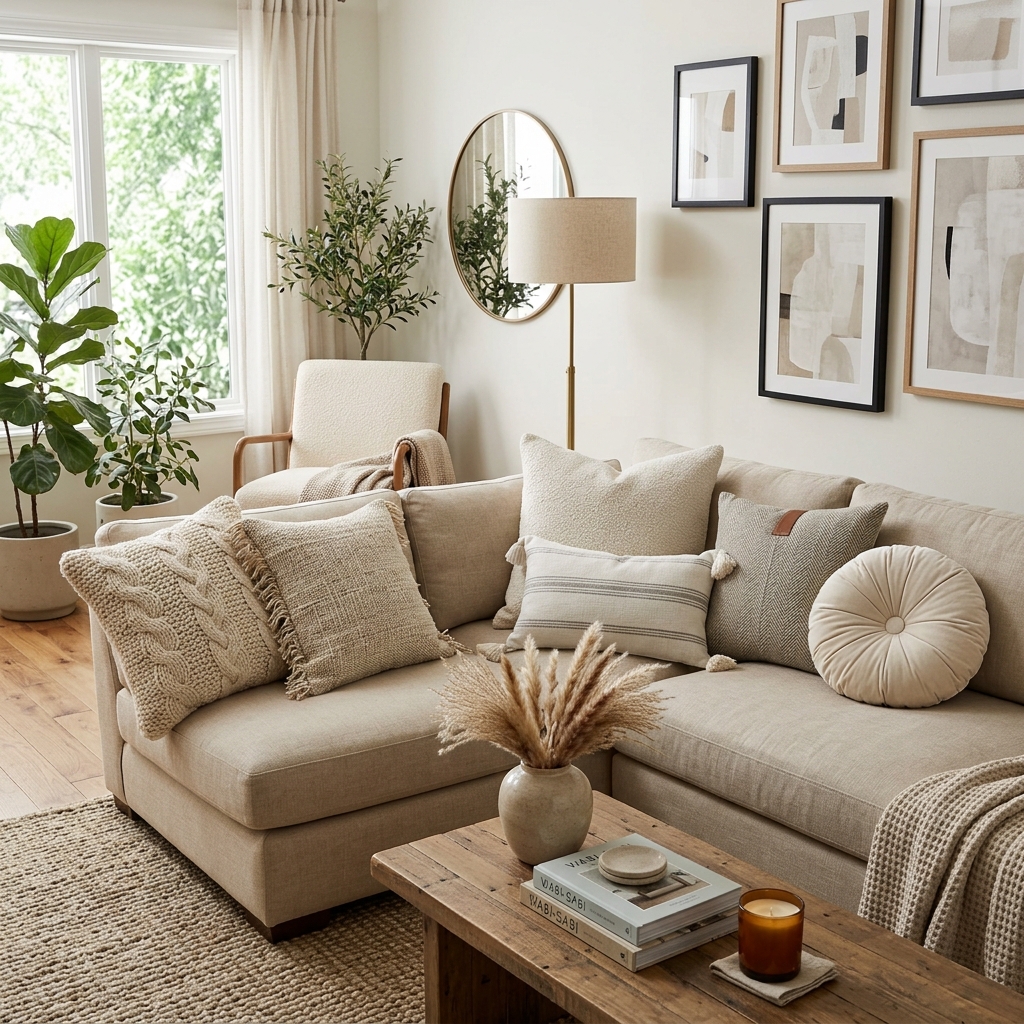 14 Neutral Living Room Ideas That Feel Expensive (But Totally Livable) 12 Textured Throw Pillows