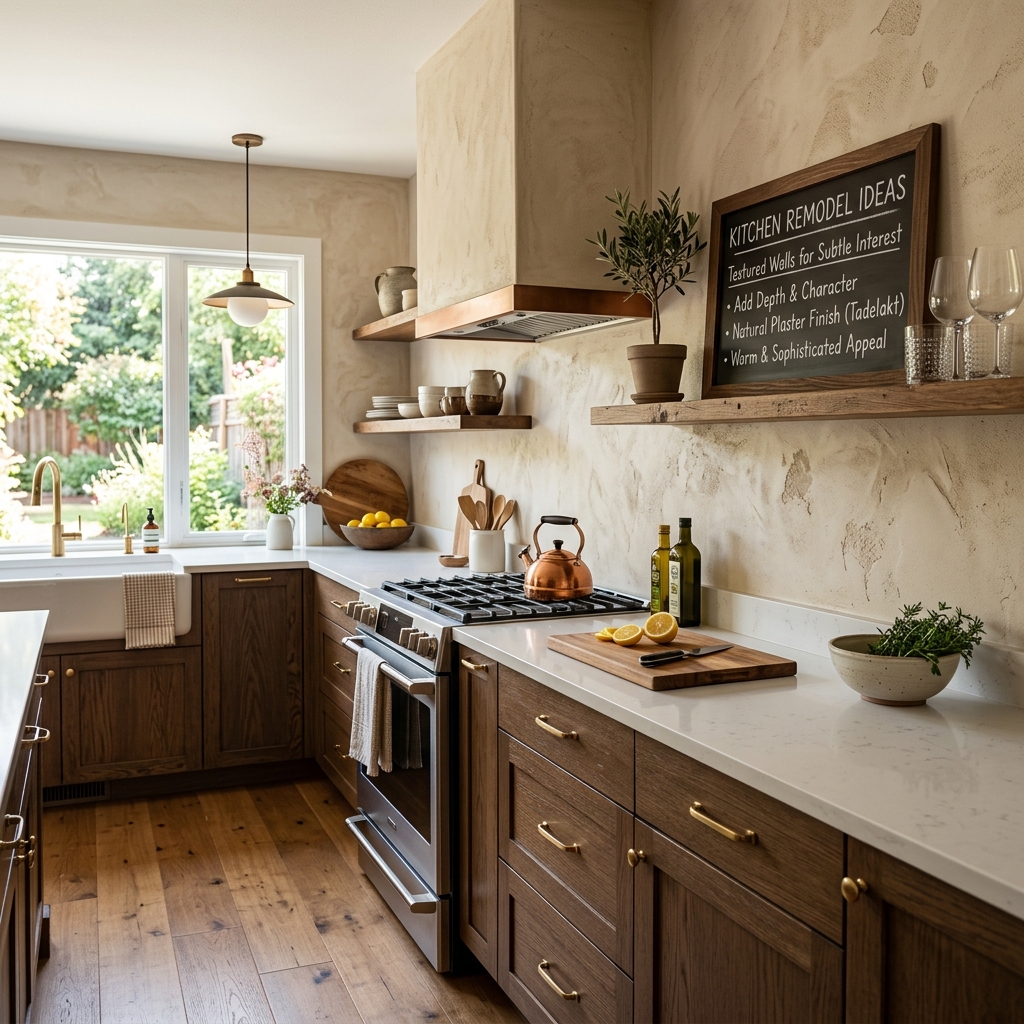 16 Kitchen Remodel Ideas That’ll Make Your Space Look Straight-Up Magazine Worthy 16 Textured Walls for Subtle Interest