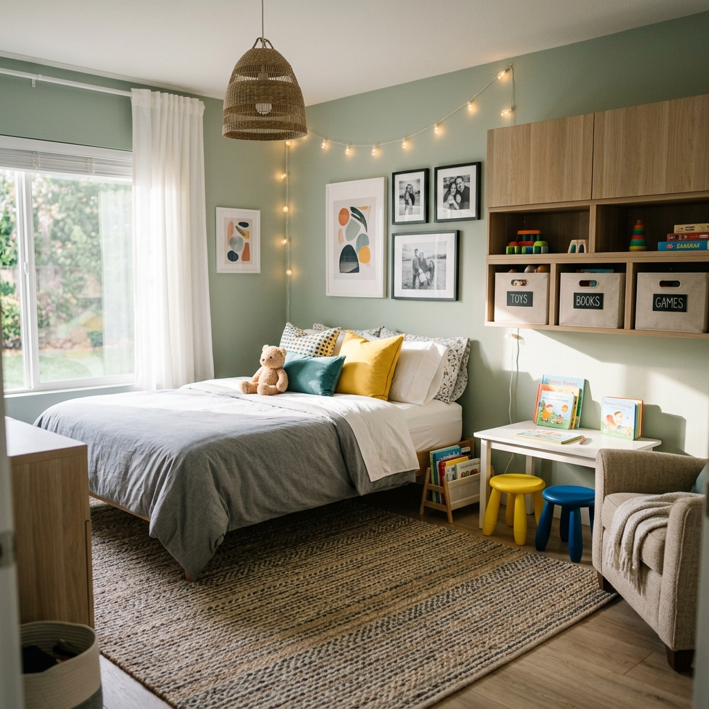 14 Spare Bedroom Ideas That’ll Make You Want Guests Over (Or Never Leave the Room Yourself) 12 The Kids to Guest Flex Room