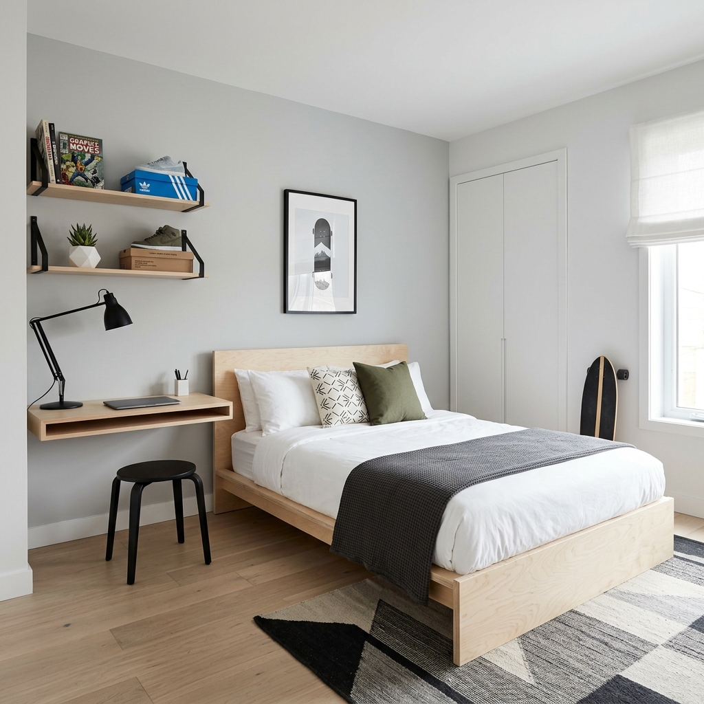 15 Boys Bedroom Ideas That Are Seriously Cool (and Low-Key Genius) 2 The Minimalist Cool Kid Room