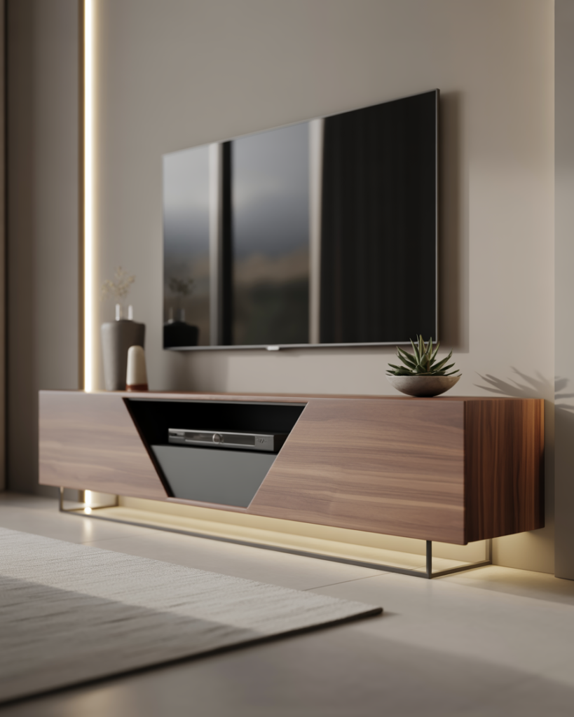 The Minimalist TV Console Glow Up