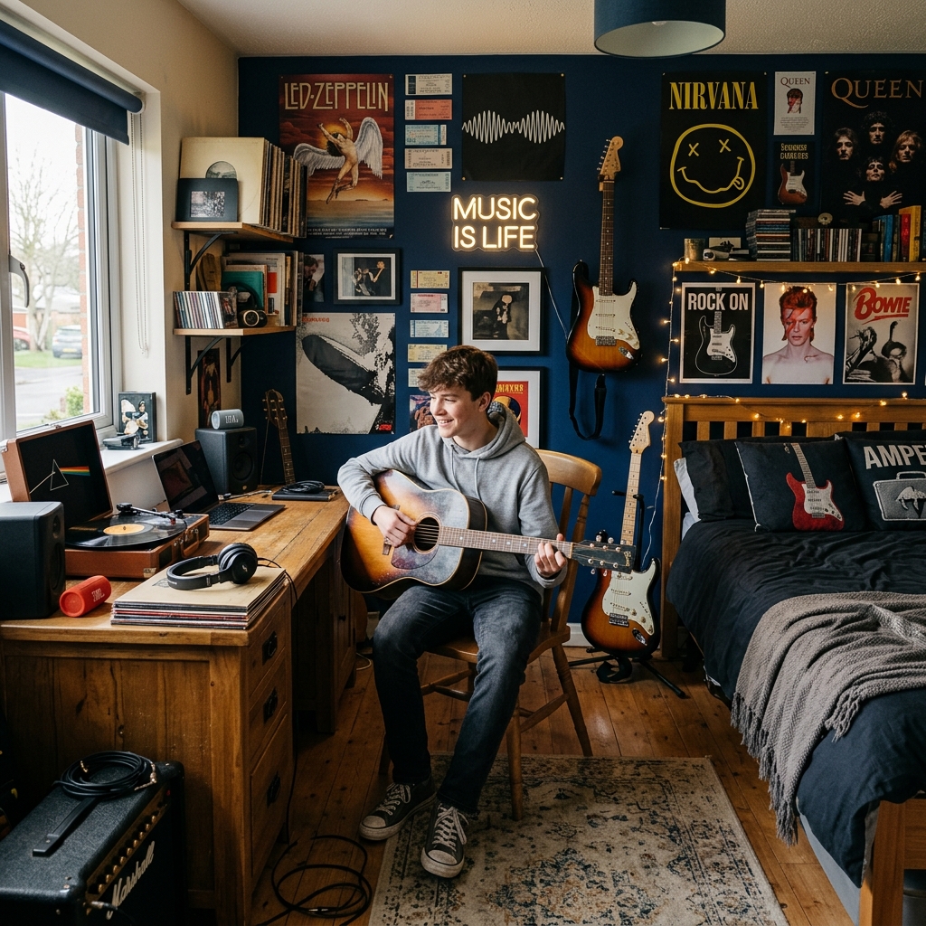 15 Boys Bedroom Ideas That Are Seriously Cool (and Low-Key Genius) 15 The Music Lovers Room