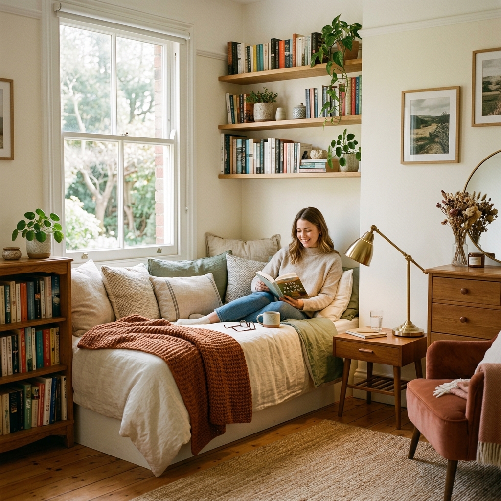 14 Spare Bedroom Ideas That’ll Make You Want Guests Over (Or Never Leave the Room Yourself) 9 The Reading Nook Bedroom