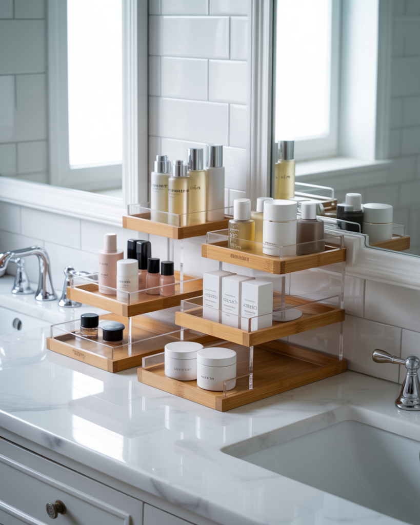 Tiered Counter Organizers for Instant Chic
