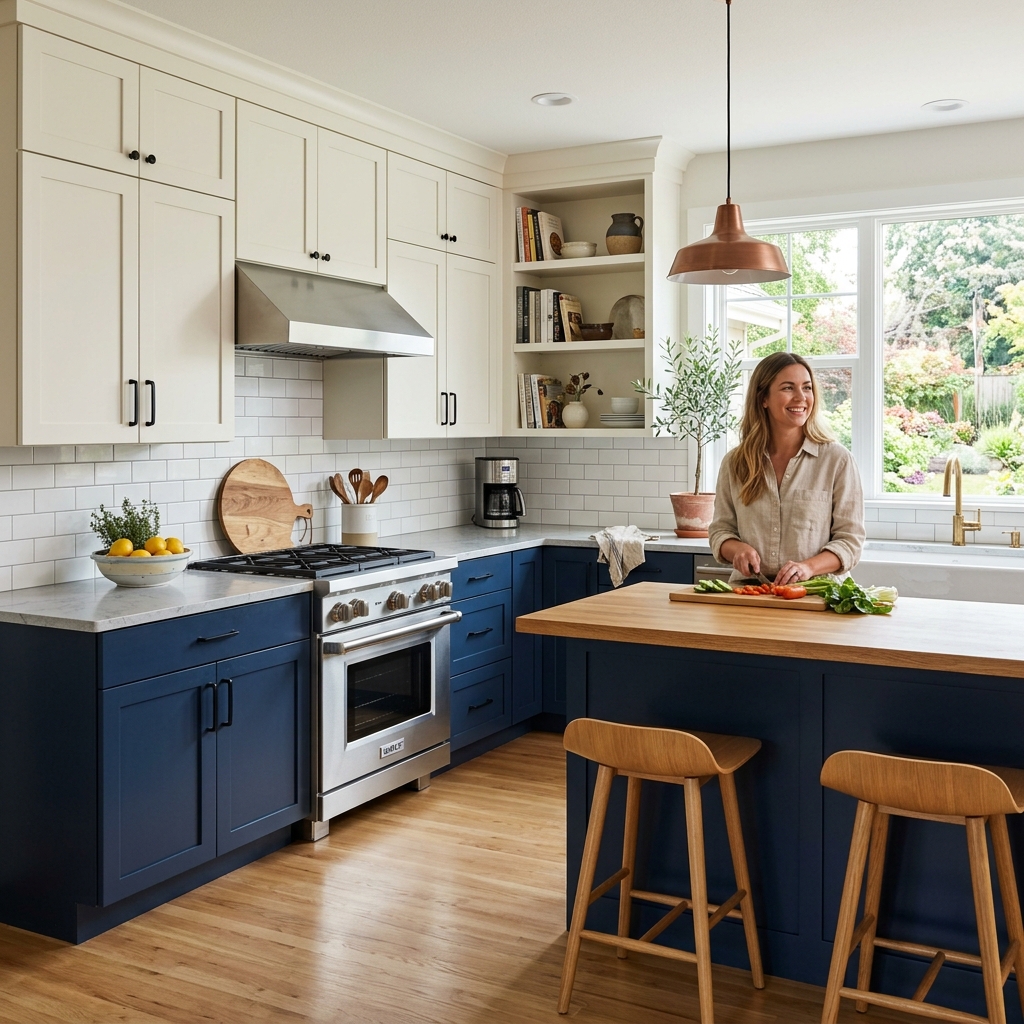 16 Kitchen Remodel Ideas That’ll Make Your Space Look Straight-Up Magazine Worthy 3 Two Tone Cabinets