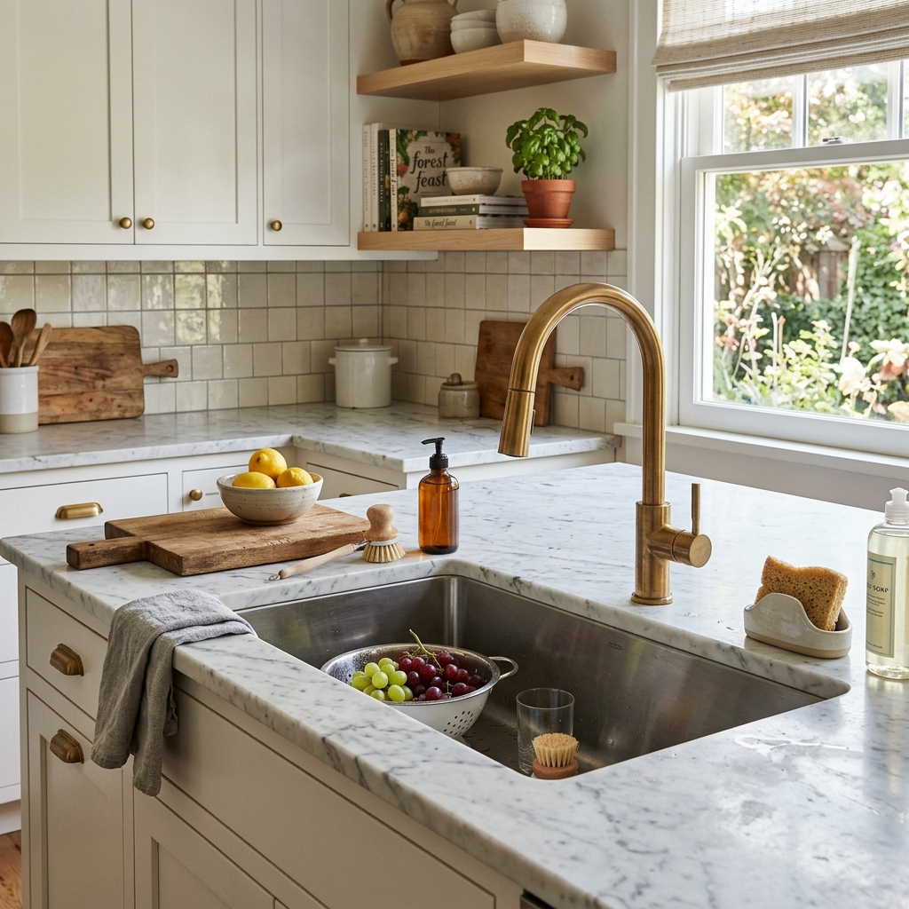 Undermount Sink Marble Countertops