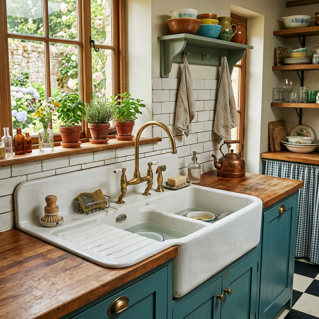 Vintage Sink for Retro Charm