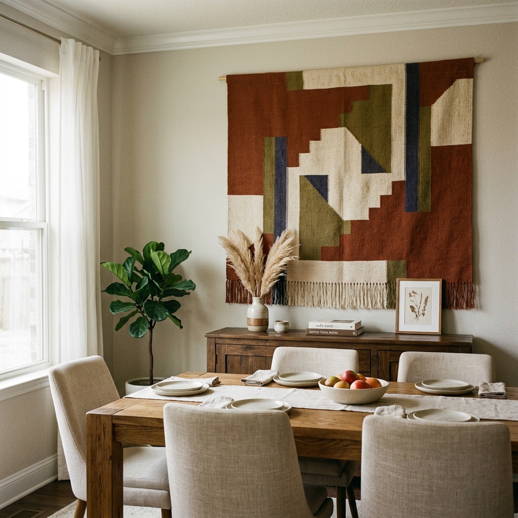 15 Dining Room Wall Decor Ideas That’ll Make Your Space Look Straight-Up Designer (Without the Drama) 14 Wall Tapestries for Soft