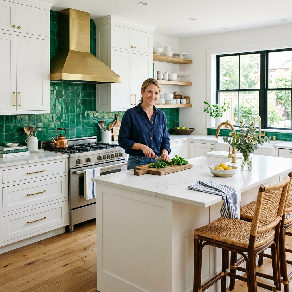 15 White Kitchen Ideas That Feel Straight Out of a Pinterest Dream (But Actually Work IRL) 11 White Kitchen Pop of Color