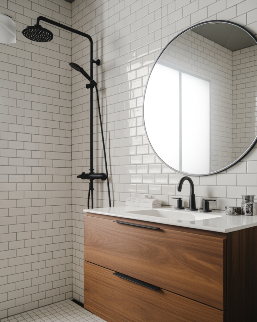 15 White Bathroom Ideas That Will Make Your Space Feel Like a Luxe Spa (Without Trying Too Hard) 5 White Subway Tile But Make It Interesting