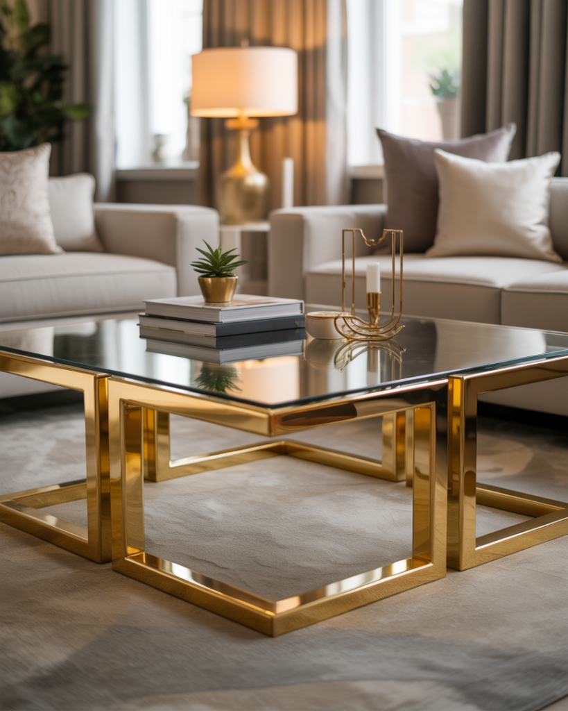 13 Living Room Center Table Ideas That’ll Instantly Upgrade Your Space (Yes, Even Yours) 3 Wooden Rustic Table for Cozy Vibes